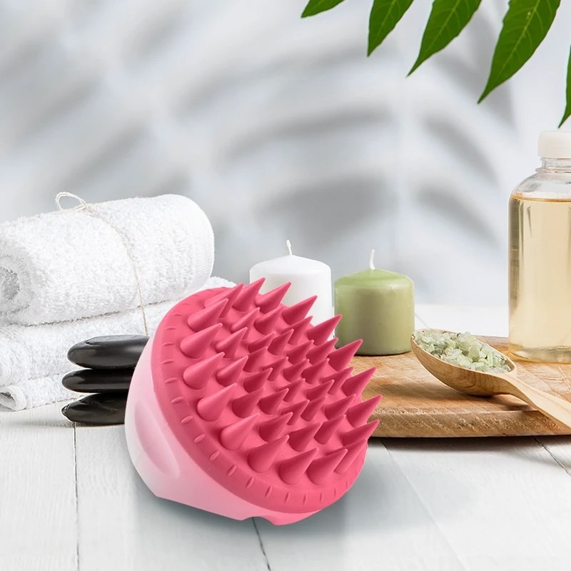 Quà tặng: lược gội đầu massage Life360 răng silicone cao cấp